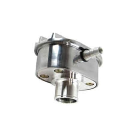 Absurdo 2 x 2.25 x 4 in. Finned Valve Cover Breather with PCV, Polished AB2204620